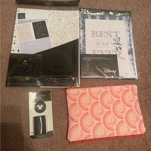 Disney Planner Set with Pink and Black Accents